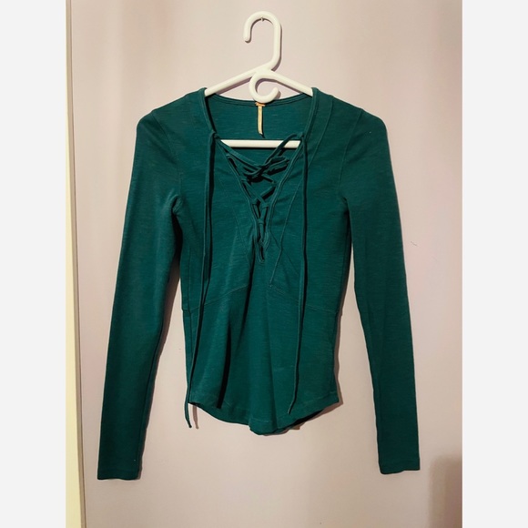 Free people Lace-Up Layering Top - Picture 4 of 5